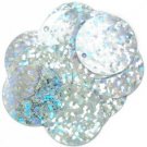 Craft Factory 20mm Sewing Hologram Sparkles 7g - Silver