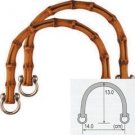 Clover Bamboo U Shape Plastic Pair 13cm Bag Handles New