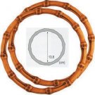 Clover Bamboo Circle Plastic Pair 13cm Bag Tote Handles