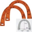Clover Amber U Shape Plastic Pair 11cm Bag Tote Handles