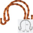 Clover Bamboo Lady Hair Plastic Pair 12cm Bag Handles