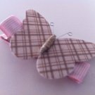 PINK PLAID BUTTERFLY