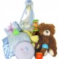 Stork Welcomes Baby Gift Basket Duluxe