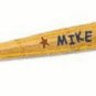 Personalized Baseball Bat Plaque Natural with Stars
