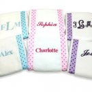 Personalized Beautiful Burb Cloths~ Set of 2 ~ Purple