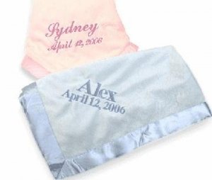 Plush Personalized Blankets ~ Blue