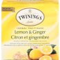 (Pack of 2) Twinings of London Lemon & Ginger Tea - 50 Teabags Pack