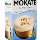 Mokate Cappuccino with Magnesium Instant Coffee Mix - 8 X 20 gram Sachet Pack (Pack of 5)
