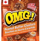 OMG! Peanut Butter Clusters with Pretzels and Chocolatey Drizzle - 200 gram Pack (Pack of 5)