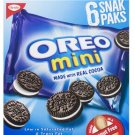 (Pack of 5) Christie Oreo Mini Sandwich Cookies Snak Pak - 180 gram Pack