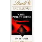 Lindt Excellence Chili Dark Chocolate Bar - 100 gram Pack (Pack of 10)