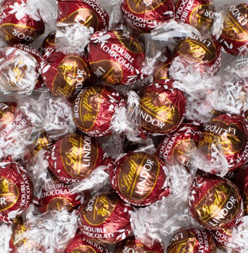 Lindt Lindor Double Chocolate Truffles 100 Pieces Pack 8489