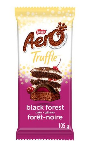 Nestle Aero Truffle Milk Chocolate Bar Black Forest Cake - 105 gram Pack (Pack of 10)