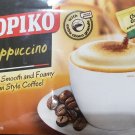 Kopiko Cappuccino Coffee With Extra Choco Granule - 10 Sachet/ 250 gram Pack (Pack of 2)