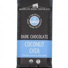 Brooklyn Born Chocolate Dark Chocolate Coconut Chia Bar - 60 gram Pack (Pack of 10)
