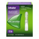 Nicorette Nicotine Inhaler 4 mg Delivered Stop Smoking Aid - 42 Cartridges/Pack X 2