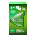 Nicorette Nicotine Gum Ultra Fresh Mint Flavor 4 mg Stop Smoking Aid - 105 Pieces/Pack X 2