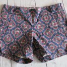 J. Crew Factory Stretch Side Zip Paisley Print Chino City Fit Short - Size 2