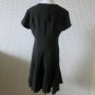 CYNTHIA ROWLEY for Holt Renfrew Fully Lined Black Short Sleeve A Line Dress - Size 12