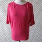 BENCH Pink Short Dolman Sleeve Top Blouse - Size Small