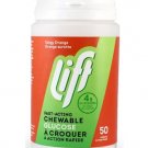 Lift Glucose Fast Acting Chewable Tangy Orange - 50 Tablets/ 200 gram Pack (Pack of 2)