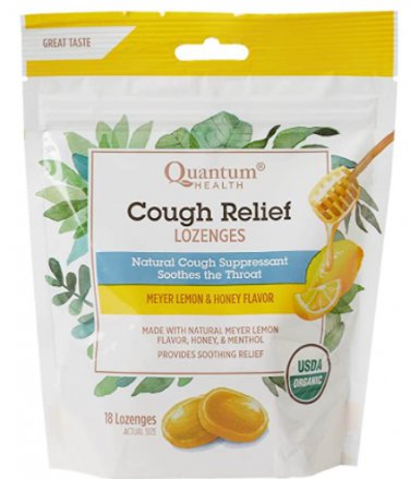 Quantum Health TheraZinc Meyer Lemon & Honey Lozenges - 18 Lozenges Pack (Pack of 5)