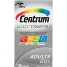 2 X Centrum Select Essentials Adults 50+ Complete Multivitamin & Minerals - 100 Tablets Pack