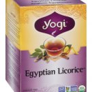 (Pack of 6) Yogi Egyptian Licorice Caffeine Free Herbal Tea - 16 Tea bag/ 36 gram Pack