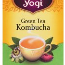 (Pack of 6) Yogi Green Tea Kombucha Contains Caffeine Herbal Tea - 16 Tea bag/ 32 gram Pack