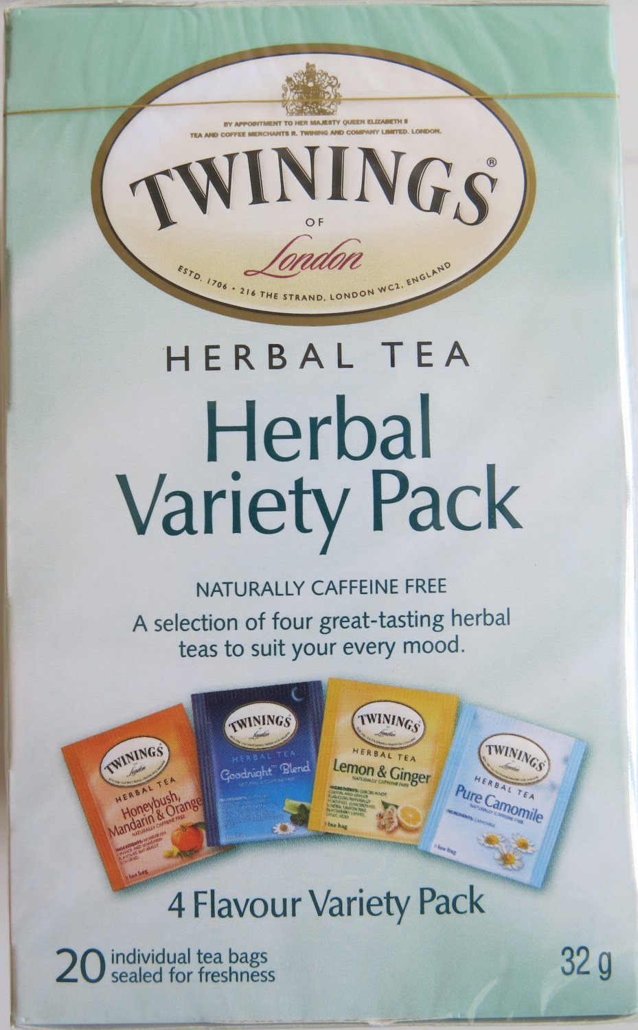 Twining Of London Herbal Variety Pack Tea 20 Teabags 32 Gram Pack