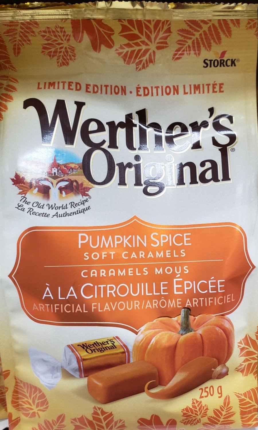 Storck Werther's Original Limited Edition Pumpkin Spice Soft Caramels