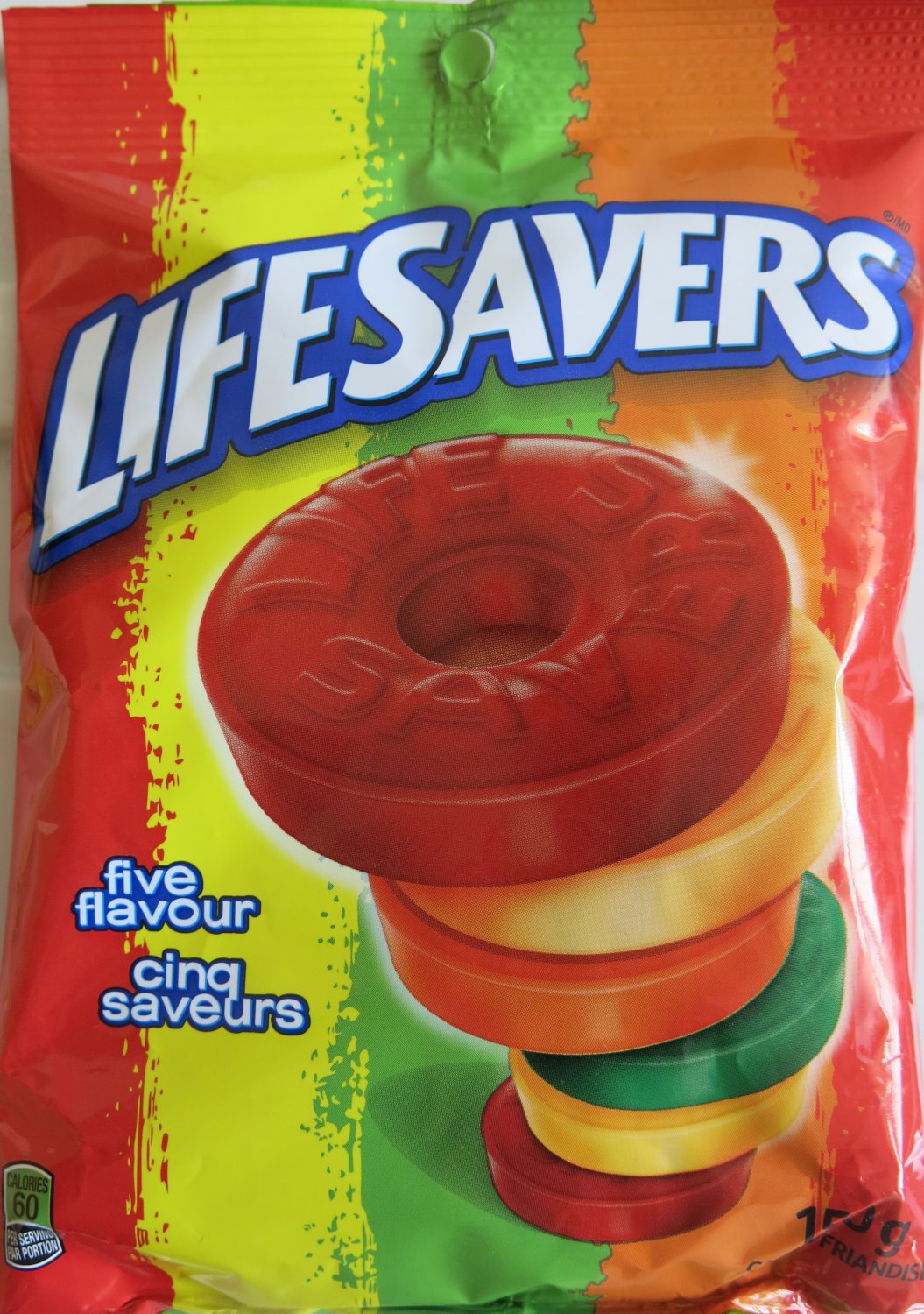 Lifesavers Five Flavour Hard Candy - 150 gram Pack (Pack of 10)