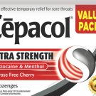 (Pack of 2) Cepacol Extra Strength Sucrose Free Cherry Sore Throat Lozenges - 36 Lozenges Pack