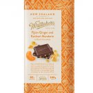 Whittaker's Fijian Ginger & Kerikeri Mandarin Dark Chocolate Bar - 100 gram Pack (Pack of 10)