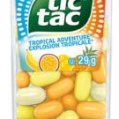 (Pack of 12) Tic Tac Tropical Adventure Flavoured Mint Candy - 60 Mints/ 29 gram Pack