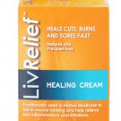 (Pack of 2) LivRelief Healing Cream Heals Cuts, Burns and Sores Fast - 15 gram Pack