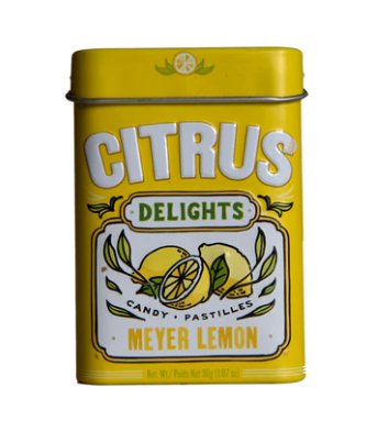 Citrus Delights Meyer Lemon Candy - 30 gram Pack (Pack of 10)