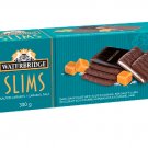 Waterbridge Slims Dark Chocolate With Salted Caramel Fondant Filling - 300 gram Pack (Pack of 10)