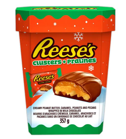 (Pack of 3) Reese's Peanut Butter Holiday Clusters - 357 gram Pack