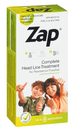 Zap Complete Head Lice Treatment - 60 ml Pack (Pack of 2)