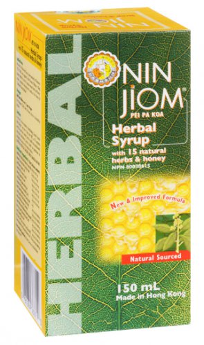 Nin Jiom Pei Pa Koa Herbal Syrup With 15 Natural Herb & Honey - 150 ml Pack (Pack of 2)