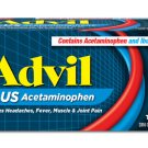 Advil Plus Acetaminophen Relieves Headaches, Fever, Muscle & Joint Pain - 36 Tablets Pack X 2