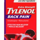 (Pack of 2) Tylenol Extra Strength Effective Back Reliever + Muscle Relaxant - 40 Caplets Pack