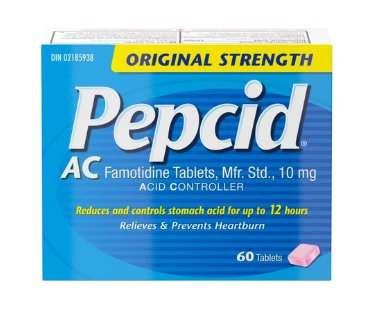 Pepcid AC Original Strength Reduces & Controls Stomach Acid - 60 Tablets Pack (Pack of 2)