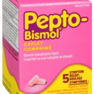 Pepto Bismol Caplet For Upset Stomach & Diarrhea Relief - 24 Caplets Pack (Pack of 2)