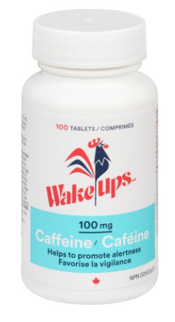 Wake Ups 100 mg Caffeine Tablets Helps To Promote Alertness - 100 ...