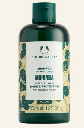 The Body Shop Moringa Shampoo and Conditioner With Vegan Silk Protection - 250 ml Each