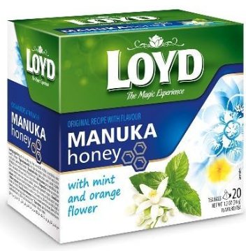 Loyd Honey Manuka With Mint and Orange Flower Tea - 20 Teabags/ 34 gram Pack (Pack of 5)