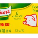 Knorr Bouillon Pork Cubes - 6 Cubes/ 72 gram Pack (Pack of 6)