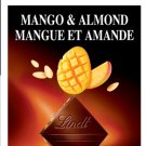 Lindt Excellence Mango and Almond Dark Chocolate Bar - 100 gram Pack (Pack of 10)